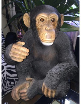 chimpanzé en résine