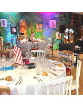 Décoration tables - réception Western