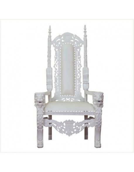 Location trône blanc