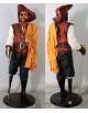 Statue pirate élégant jambe de bois