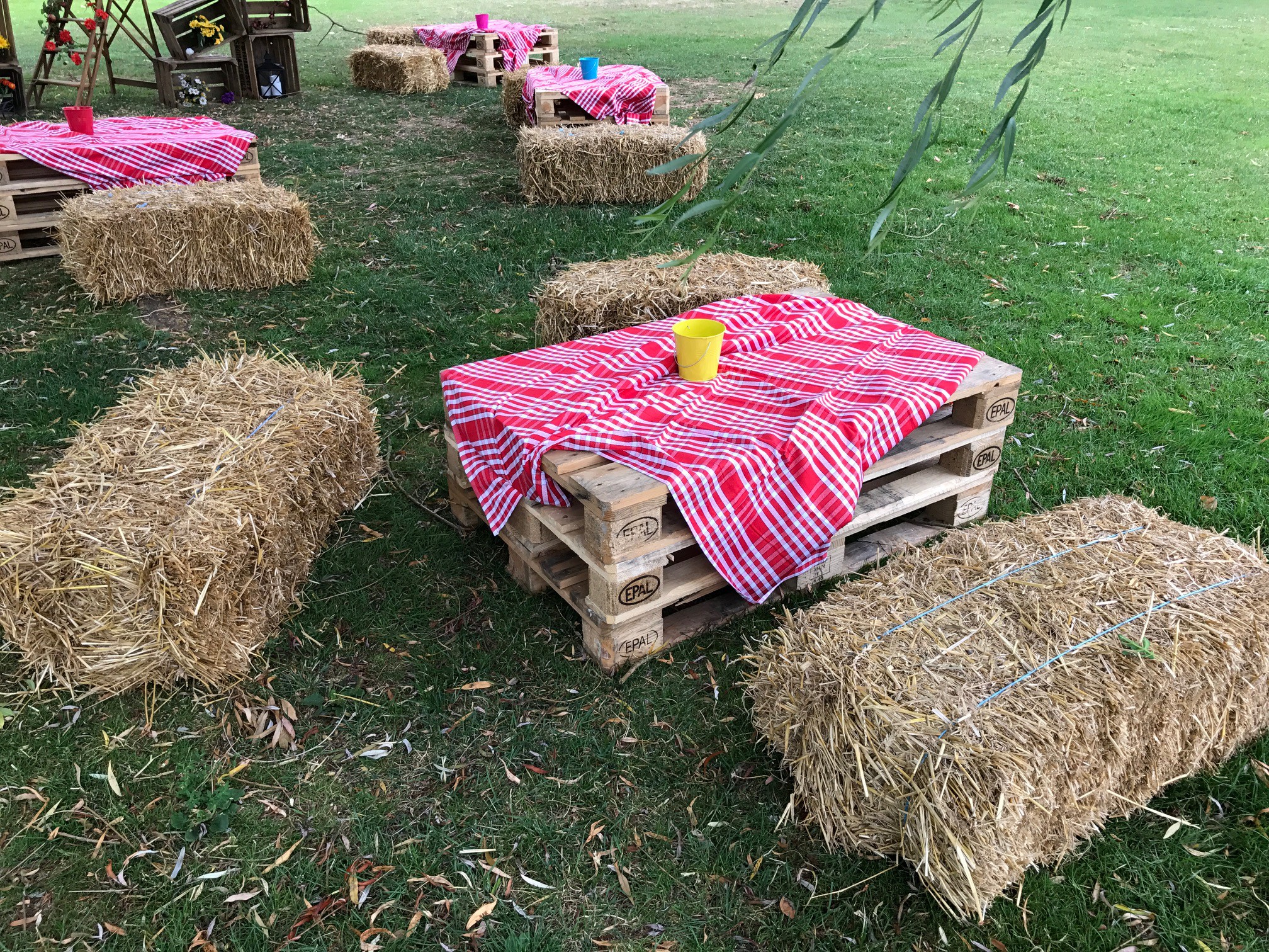 mariage champetre botte de paille