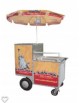 chariot hot-dog américain inox