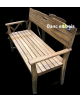 Location banc en bois