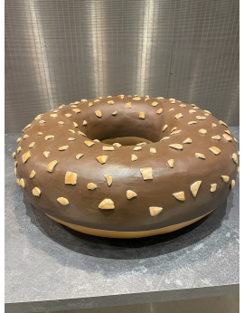 location donuts chocolat marron geant