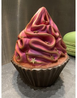 location cupcake géant rose