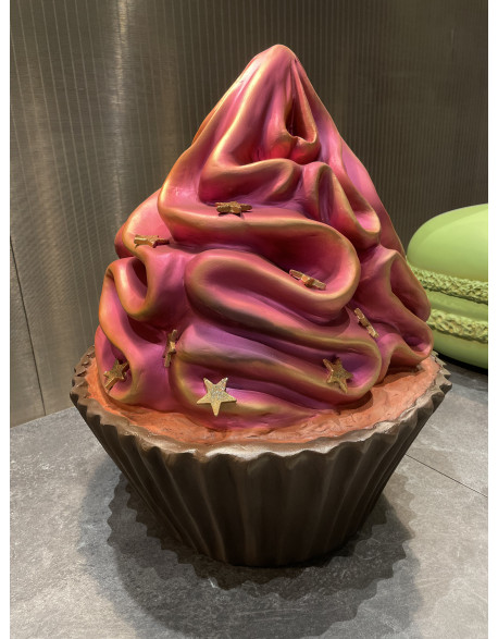 location cupcake géant rose