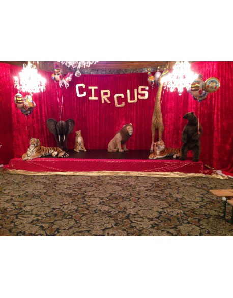 Location animaux de cirque en peluches